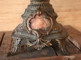 a candle that is sitting on top of a wooden table