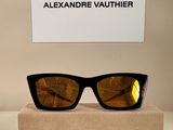 Lunettes de soleil Alexander Vauthier noires avec verres dorés