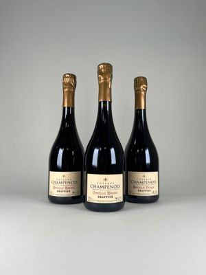 trois bouteilles de vin posées sur une table