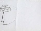 un dessin du visage d'un homme sur une feuille de papier