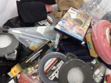 a pile of assorted items sitting on a table