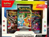 Le jeu de cartes à collectionner Pokémon se trouve dans la boîte posée sur la table.