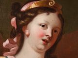 portrait of a young girl with a gold headband