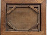 an image of a picture of a wooden frame on a wall