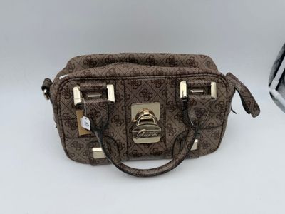 GUESS: sac en toile monogrammé à deux anses, bandoulière en …