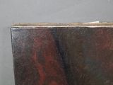 an image of a close up of a painting of a person holding a knife