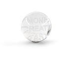 silver plated coin with the words money, meat, and cash written on it