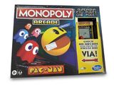 une image d'un jeu d'arcade « Monopoly » mettant en scène Pac-Man et Pac-Man