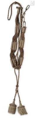 a picture of a necklace made of beads and tassels