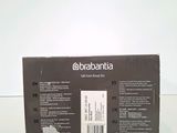 the back of a box with a label on it sitting on a table