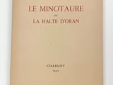 la couverture du livre *Le Minotaure de la Haute Dormn* d'Albert Camus