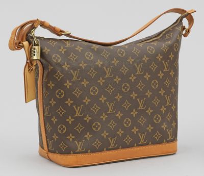sac à bandoulière en toile et cuir monogramme louis vuitton