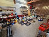 a room with a lot of tools and tools on the floor