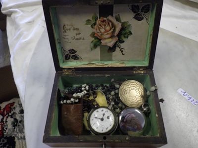 a box with a bunch of different items inside of it