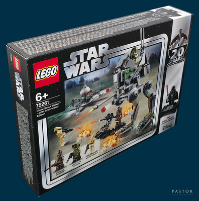 a box with a lego star wars set inside of it