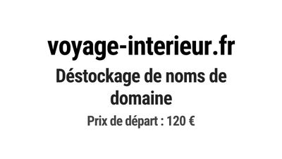 voyage interieur fr desstockage de nons de domaine