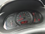 a close up of a car dashboard with a speedometer