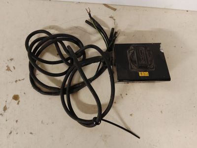 a black cord that is connected to a charger
