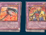 two cards that are on the same side of each other