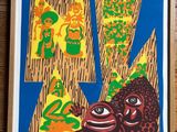 painting of a picture of a man and a woman in a jungle setting