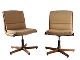 pair of mid - century danish swive chairs by peter hvidt, 1960s