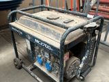 un petit générateur posé sur un chariot