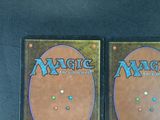 two decks of magic the gathering are shown on a table