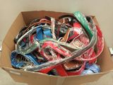 a cardboard box full of assorted items that are in it