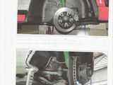 two pictures of a car being worked on by a mechanic