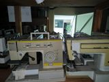 a sewing machine that is sitting on a table