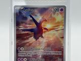 a close up of a card in a plastic case