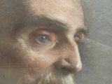 painting of an old man with a beard and a white beard