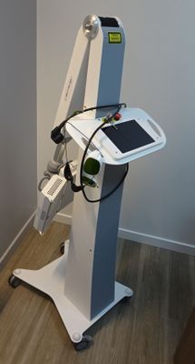 a machine that is sitting on a stand in a room
