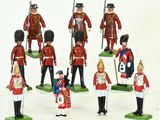 un grand nombre de soldats de plomb qui font la queue