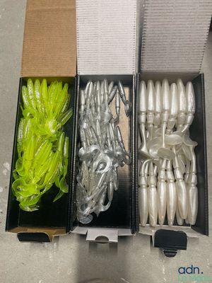 Important lot de leurres souples pour la pêche des carnassie…