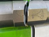 a close up of a piece of paper taped to a door handle