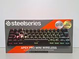 a box of steelseries apexx pro mini wireless keyboard
