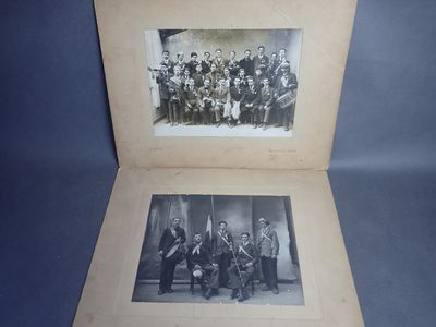 Lot de 2 photographies de conscrits à Belleville-sur-Saône (…