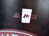 an image of a sticker on the back of a motorcycle