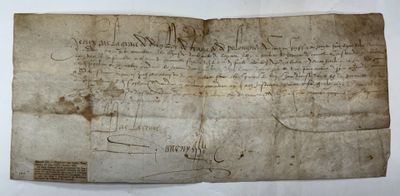 a piece of paper with writing on it sitting on top of a table