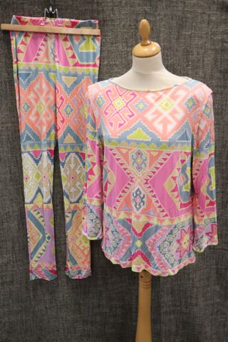 UNGARO Parallèle Paris – Ensemble haut et pantalon en jersey. Tai...