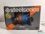 an image of a boxed box of speakers on a table