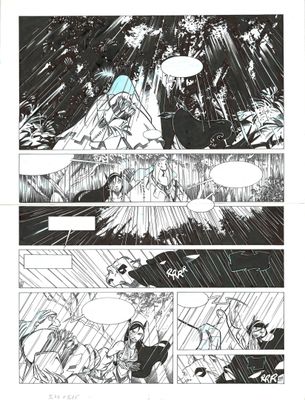 KERAMIDAS né en 1972. Luuna. Planche originale.