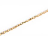 an image of a close up of a gold chain on a white background