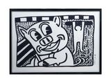 un dessin en noir et blanc représentant un chat devant un miroir