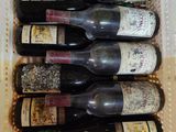de nombreuses bouteilles de vin rangées dans un bac en plastique