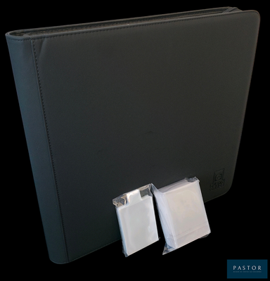 a picture of a black binder with a pair of usb drives attached to it