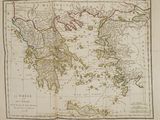 une vieille carte de la mer Égée et des îles de la mer Égée