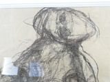 a drawing of a teddy bear sitting on a table