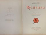 an open book with a picture of a woman in a red dress on it